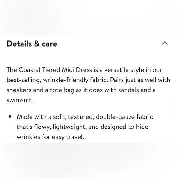 Pact Organic Cotton Coastal Double Gauze Tiered Midi Dress Size Large - Picture 6 of 14